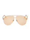 Tom Ford Bertrand 64mm Gradient Oversize Pilot Sunglasses In Apricrot