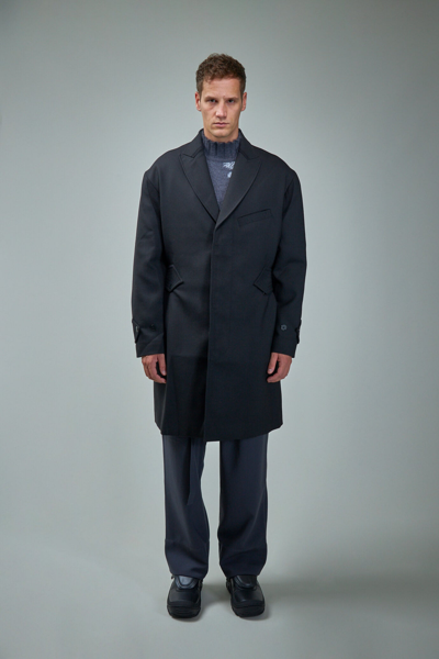 Kiko Kostadinov Solon Long Coat In Grey