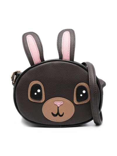 Molo Bunny Crossbody Bag In Brown