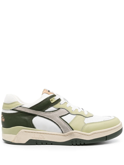 Diadora B.560 Used Trainers In Green