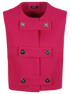Versace Pink Medusa Vest In Hot Pink