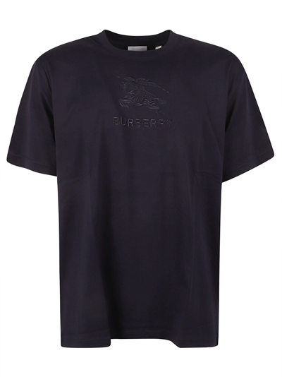 Burberry Logo T-shirt In Blue