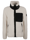 Moose Knuckles Sherpa Fleece Jacket In Ivory