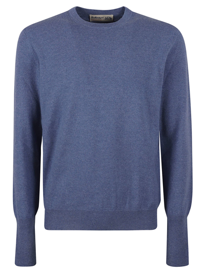 Ballantyne Roll Neck Pullover In Azzurro