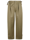 BURBERRY BUTTONED BELTED TROUSERS