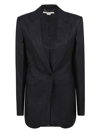 Stella Mccartney Single-breasted Blazer In Ink