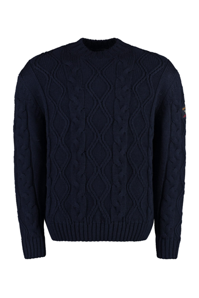 Paul&amp;shark Cable Knit Jumper In Blue