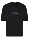 MONCLER LOGO PRINT T-SHIRT BLACK