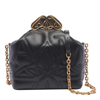 Alexander Mcqueen The Seal Box Crossbody Bag In Black