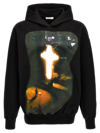 1989 Studio Graphic Divine Hoodie Kangaroo Pocket In Black