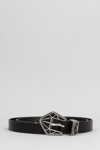 Isabel Marant Coraline Belts In Black Leather In Black