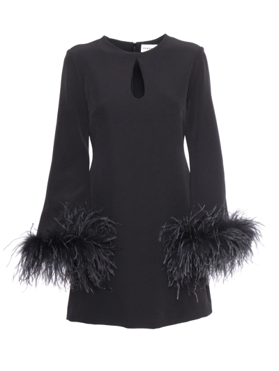 P.A.R.O.S.H FEATHERS EMBELLISHED DRESS