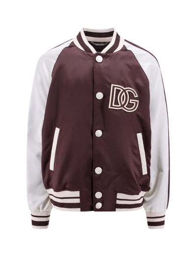 Dolce & Gabbana Men Rome Jacket In Brown