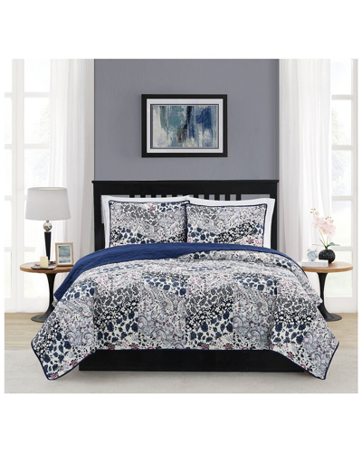 Cannon Quilt Set In Blue