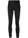 ON RUNNING BLACK LOGO-PRINT 7/8 LEGGINGS