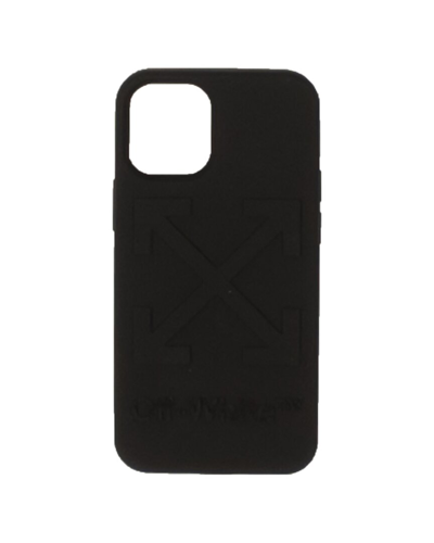 Off-white Debossed-logo Iphone 14 Pro Max Case In Black