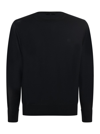 Etro Roma Wool Sweater In Black