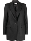 P.a.r.o.s.h Dark Grey Single Breasted Blazer In Anthracite
