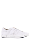 Philippe Model Prsx Basic Sneaker In Leather In White