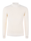 Tagliatore Turtleneck In Virgin Wool In Ivory