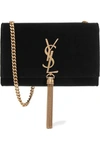 SAINT LAURENT MONOGRAMME KATE VELVET SHOULDER BAG