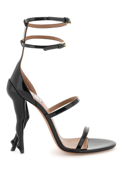 Alaïa Alaia Cabaret Leather Sandals In Black