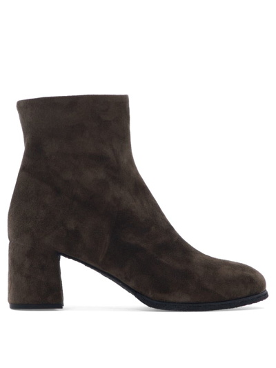 Del Carlo Ankle 60mm Block-heel Boots In Brown