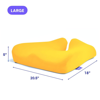 Cushion Lab Pressure Relief Seat Cushion In Yellow