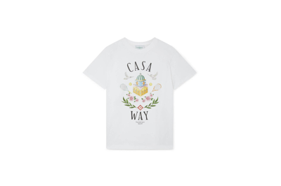 Pre-owned Casablanca Casa Way T-shirt White