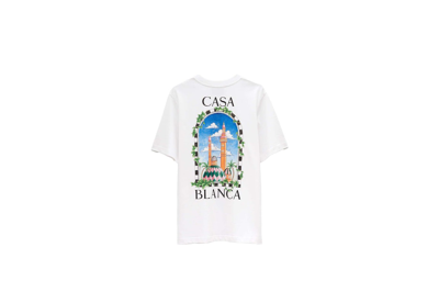 Pre-owned Casablanca Vue De Damas T-shirt White