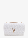 Versace Woman Virtus Woman White Shoulder Bags In White