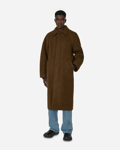 AMOMENTO アモーメント WOOL RAGLAN COAT AMOMENTO Brown Wool Raglan Coat AMOMENTO