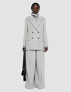 Joseph Jonas Wool-blend Coat In Light Grey Melange