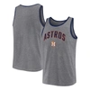 PROFILE PROFILE HEATHER CHARCOAL HOUSTON ASTROS BIG & TALL ARCH OVER LOGO TANK TOP