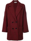 RED VALENTINO houndstooth coat,NR3CA15532J12168516