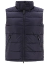 Aspesi Recycled Nylon New Minnie Vest Down Jacket In Blue