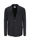 Off-white Off White Ow Wool Blazer In Black Blac