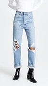 Agolde 90s Mid Rise Straight Fit Jeans Fall Out In Fall Out