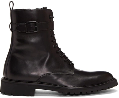 Belstaff Paddington Leather Ankle Boots In Black