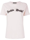 ALEXA CHUNG PINK 'DOUBLE TROUBLE' BOXY TEE,1702JE08CO209701DT