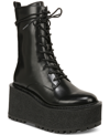 CIRCUS NY WOMEN'S SLATER LACE-UP PLATFORM WEDGE COMBAT BOOTS