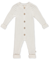 CHICKPEA SNUG BY CHICKPEA BABY COTTON CHUNKY-RIBBED-KNIT COVERALL