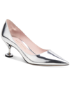 Kate Spade Garnish Pointed Toe Pump In Silver