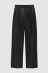 Shop Anine Bing Carmen Pant In Black Recycled Leather