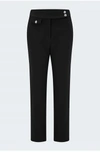 Veronica Beard Renzo Pant In Black With Gold Buttons