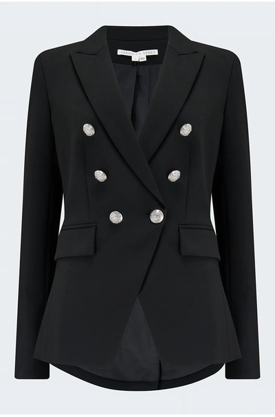 VERONICA BEARD MILLER DICKEY JACKET IN BLACK SILVER
