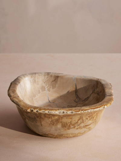 Soho Home Balfern Petrified Wood Bowl In Brown