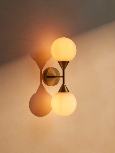Soho Home Spindle Wall Light In Yellow