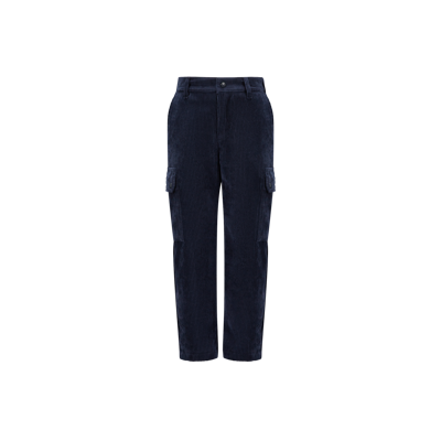 Moncler Kids' Corduroy Cargo Trousers Blue