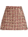 Etro Chunky Knit Mini Skirt In Red
